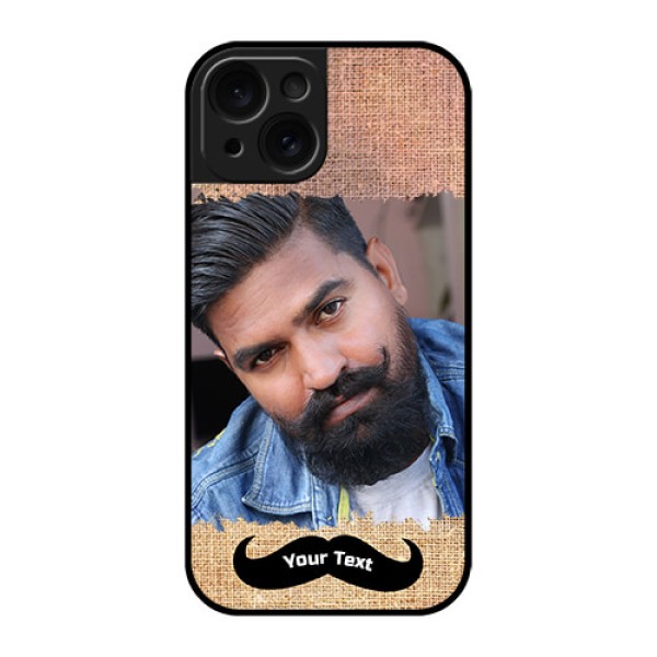 Apple iPhone 15 Custom Glass Phone Case - With Texture Design