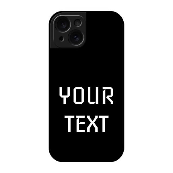 Apple iPhone 15 Custom Glass Phone Case - Your Name Design Apple iPhone 15 Custom Glass Phone Case - Your Name Design
