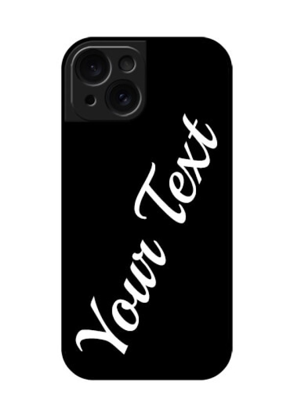 Apple iPhone 15 Custom Glass Phone Case - With Your Name Design