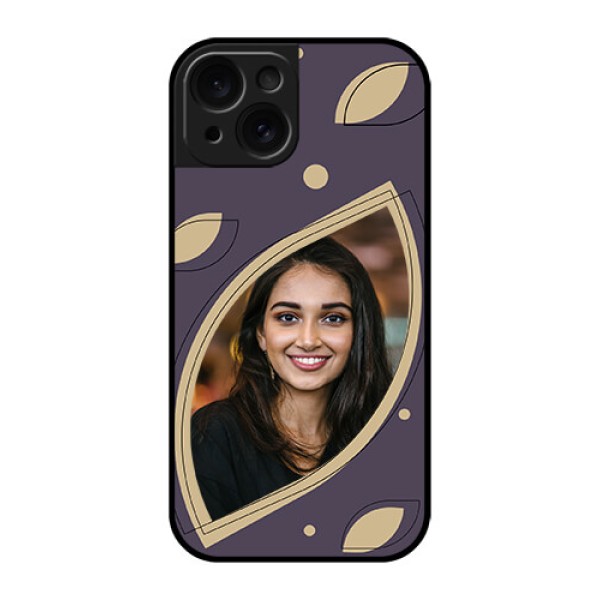 Apple iPhone 15 Custom Glass Phone Case - Falling Leaf Design