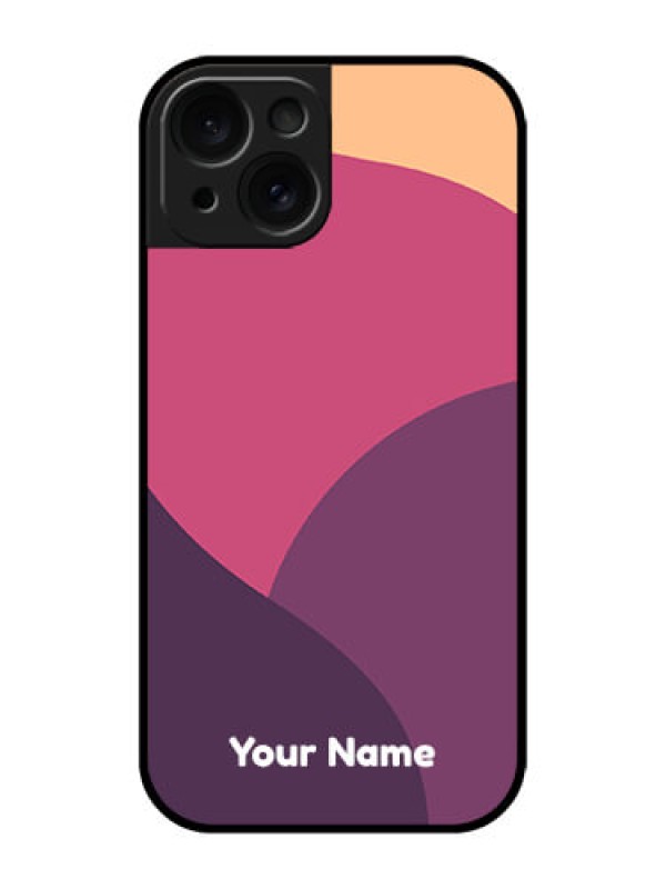 Custom Apple iPhone 15 Custom Glass Phone Case - Mixed Multi - Colour Abstract Art Design