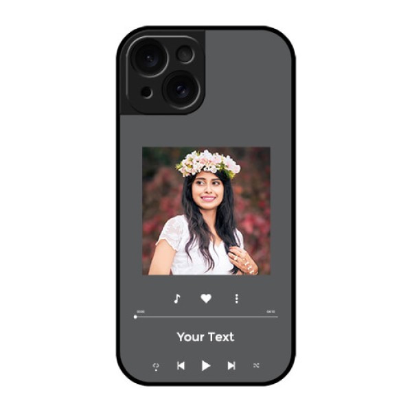 Apple iPhone 15 Custom Glass Phone Case - Play The Music Design