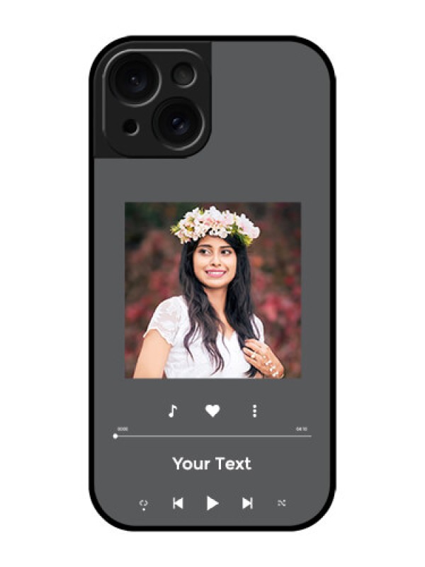 Custom Apple iPhone 15 Custom Glass Phone Case - Play The Music Design