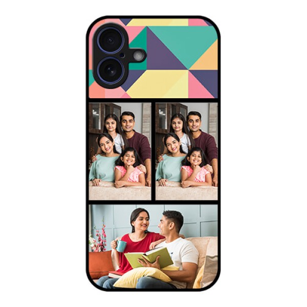 iPhone 16 Plus Custom Glass Phone Case - Bulk Pic Upload Design