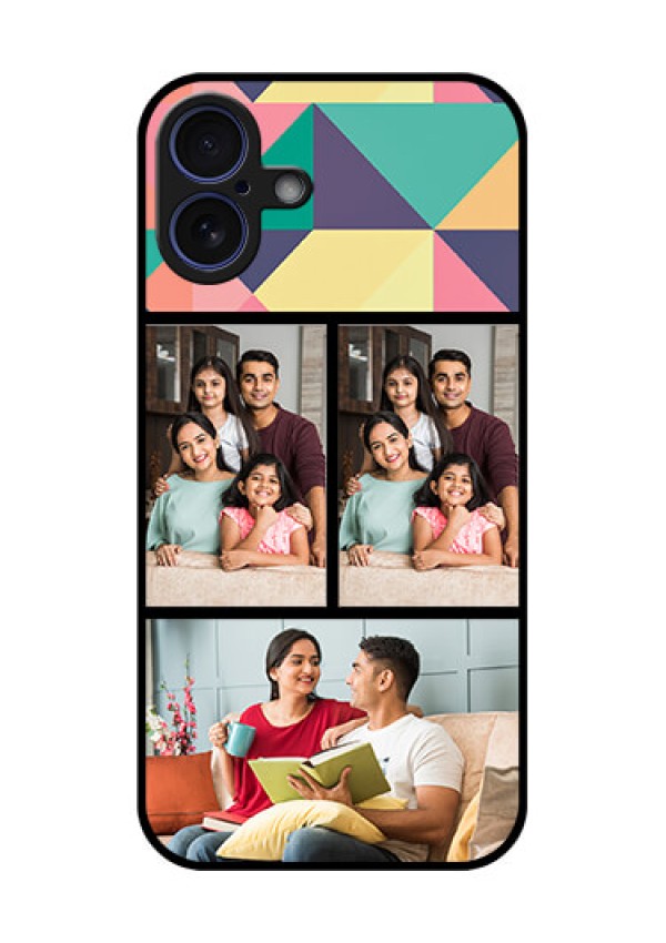 iPhone 16 Plus Custom Glass Phone Case - Bulk Pic Upload Design