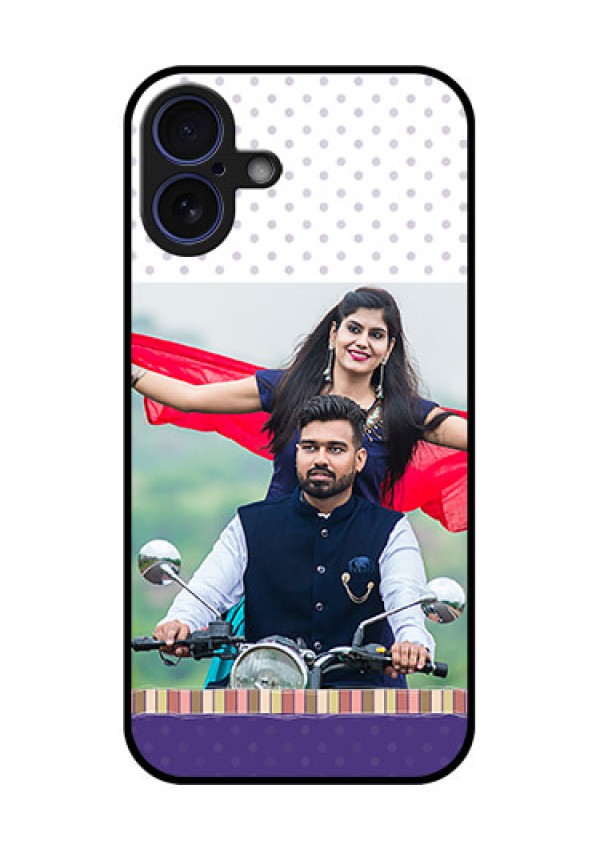 iPhone 16 Plus Custom Glass Phone Case - Cute Family Design