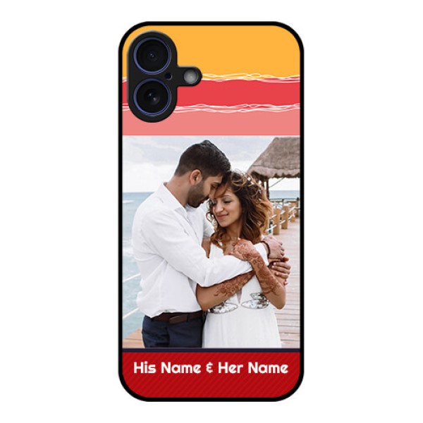 iPhone 16 Plus Custom Glass Phone Case - Colorful Case Design