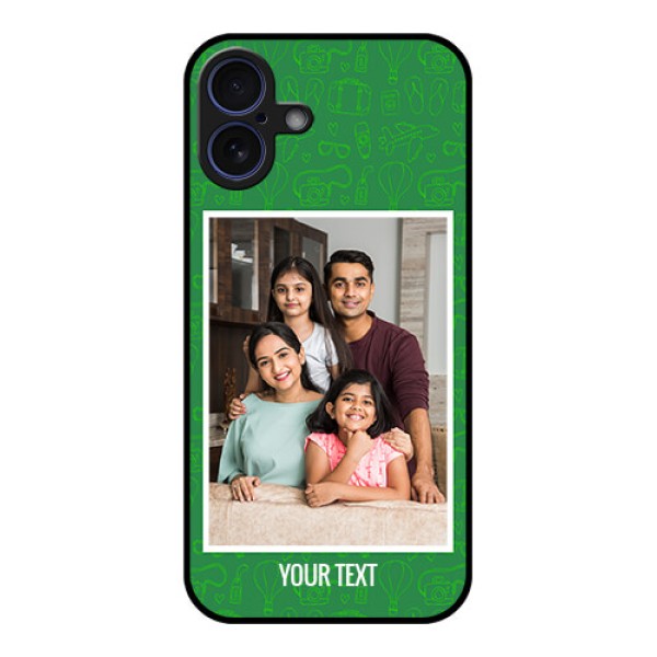 iPhone 16 Plus Custom Glass Phone Case - Picture Upload Design