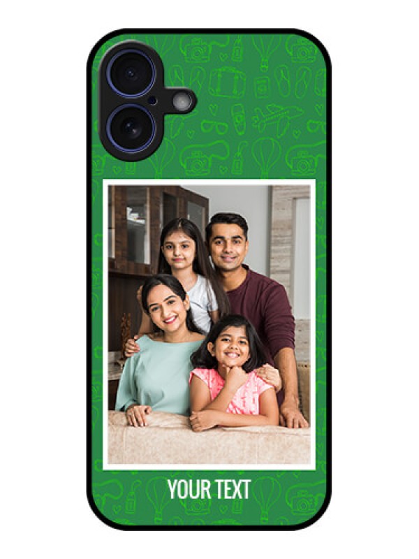 Custom iPhone 16 Plus Custom Glass Phone Case - Picture Upload Design