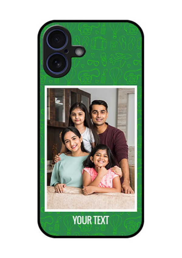 iPhone 16 Plus Custom Glass Phone Case - Picture Upload Design