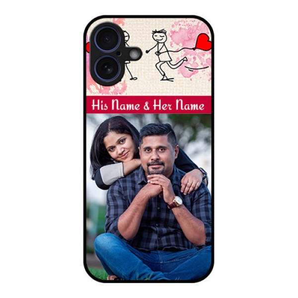 iPhone 16 Plus Custom Glass Phone Case - You And Me Case Design iPhone 16 Plus Custom Glass Phone Case - You And Me Case Design