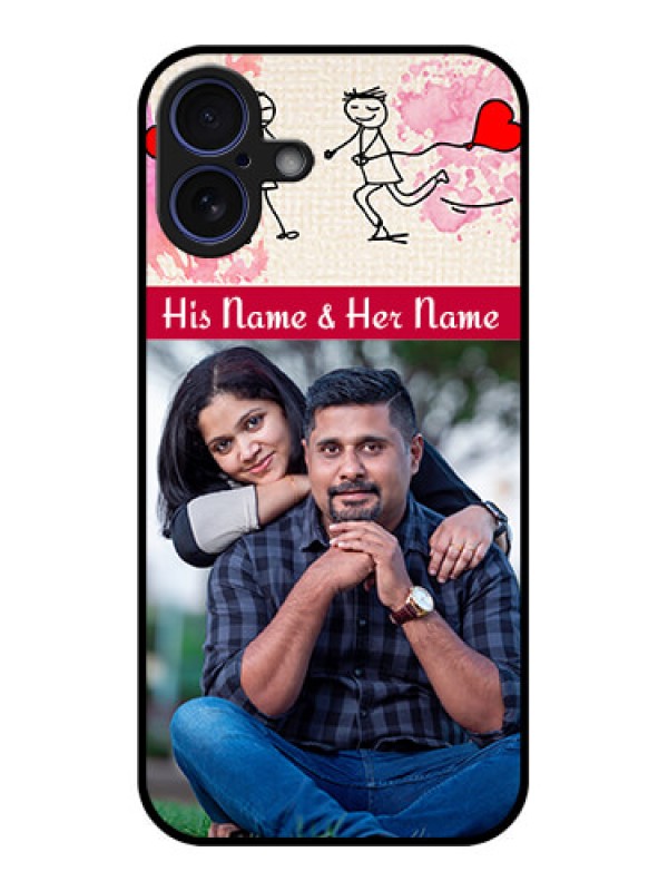 Custom iPhone 16 Plus Custom Glass Phone Case - You And Me Case Design