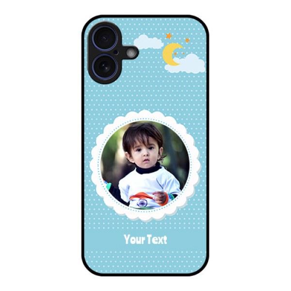 iPhone 16 Plus Custom Glass Phone Case - Violet Pattern Design iPhone 16 Plus Custom Glass Phone Case - Violet Pattern Design