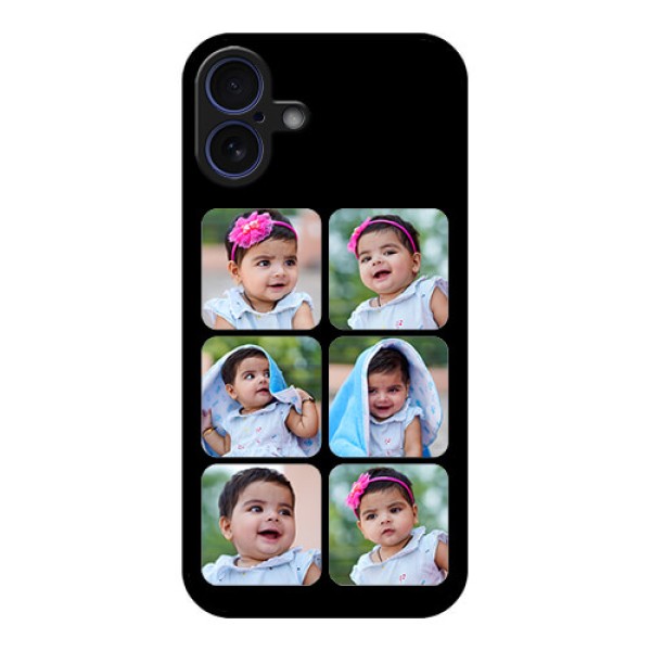 iPhone 16 Plus Custom Glass Phone Case - Multiple Pictures Design