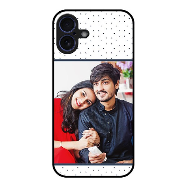 iPhone 16 Plus Custom Glass Phone Case - Premium Dot Design