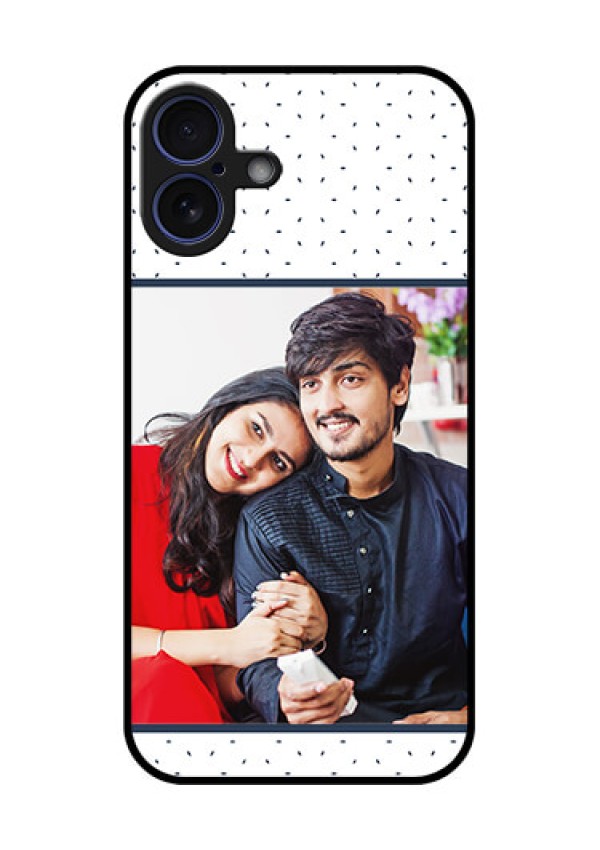 iPhone 16 Plus Custom Glass Phone Case - Premium Dot Design