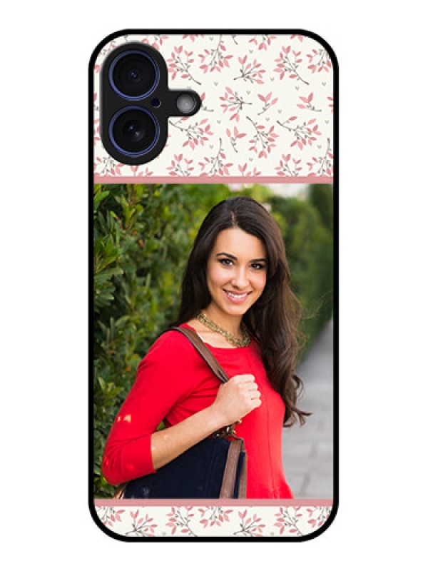 Custom iPhone 16 Plus Custom Glass Phone Case - Stunning Floral Design