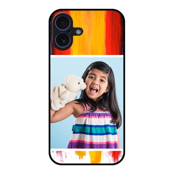 iPhone 16 Plus Custom Glass Phone Case - Multi Color Design