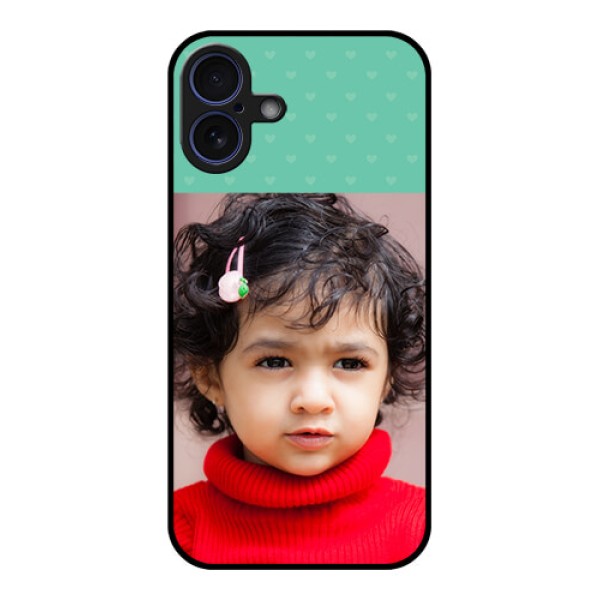 iPhone 16 Plus Custom Glass Phone Case - Lovers Picture Design
