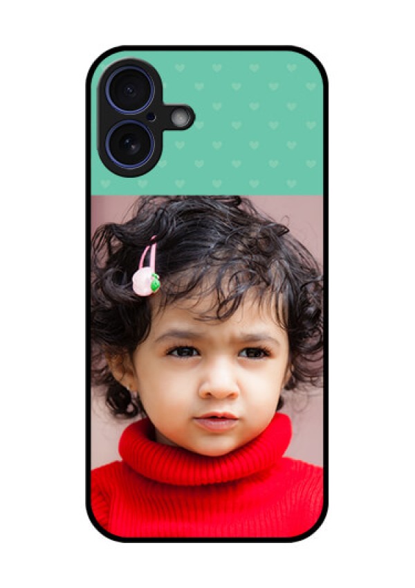 iPhone 16 Plus Custom Glass Phone Case - Lovers Picture Design
