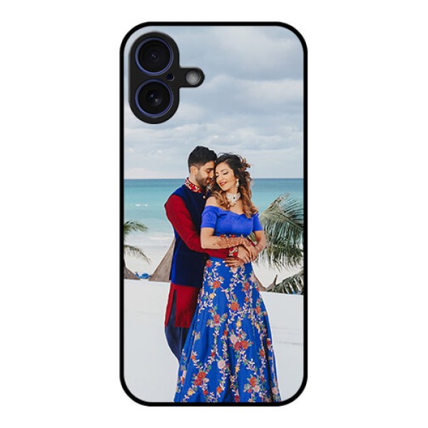 iPhone 16 Plus Custom Glass Phone Case - Upload Full Picture Design iPhone 16 Plus Custom Glass Phone Case - Upload Full Picture Design