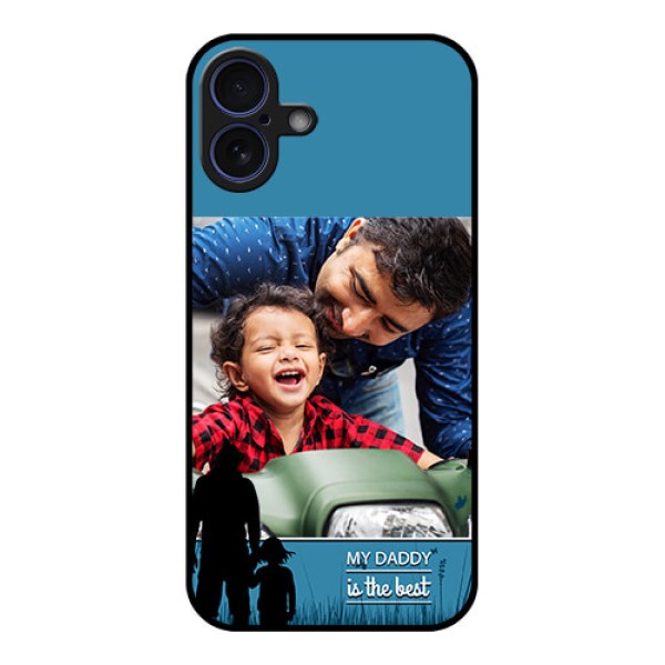 iPhone 16 Plus Custom Glass Phone Case - Best Dad Design