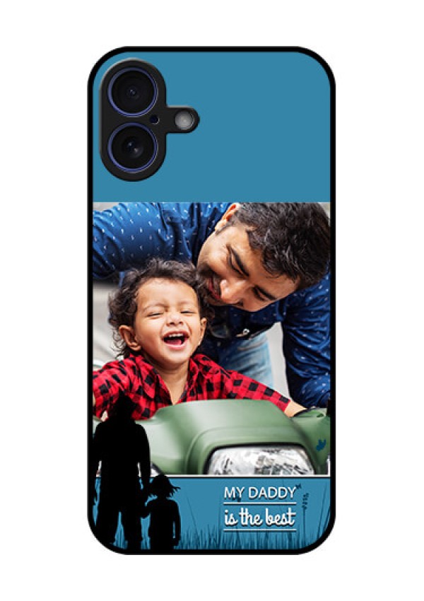 iPhone 16 Plus Custom Glass Phone Case - Best Dad Design