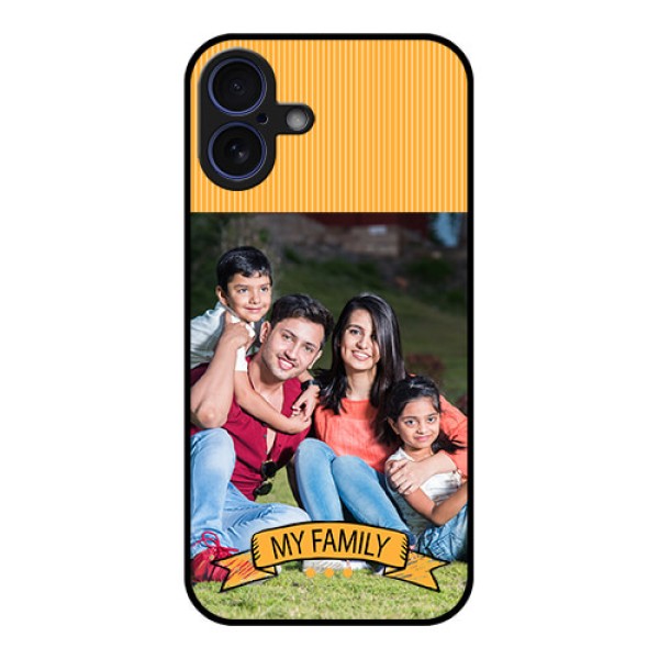 iPhone 16 Plus Custom Glass Phone Case - My Family Design