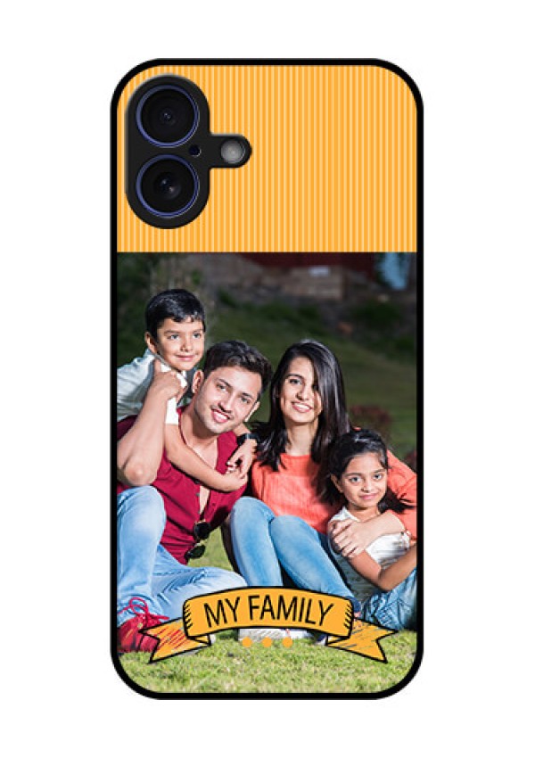 iPhone 16 Plus Custom Glass Phone Case - My Family Design