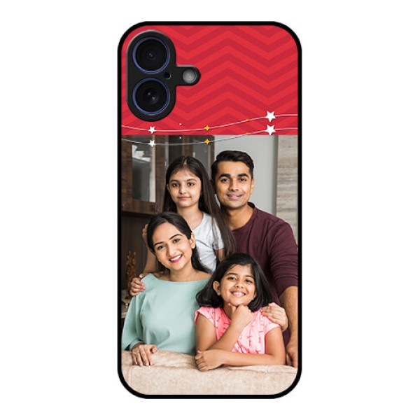 iPhone 16 Plus Custom Glass Phone Case - Happy Family Design