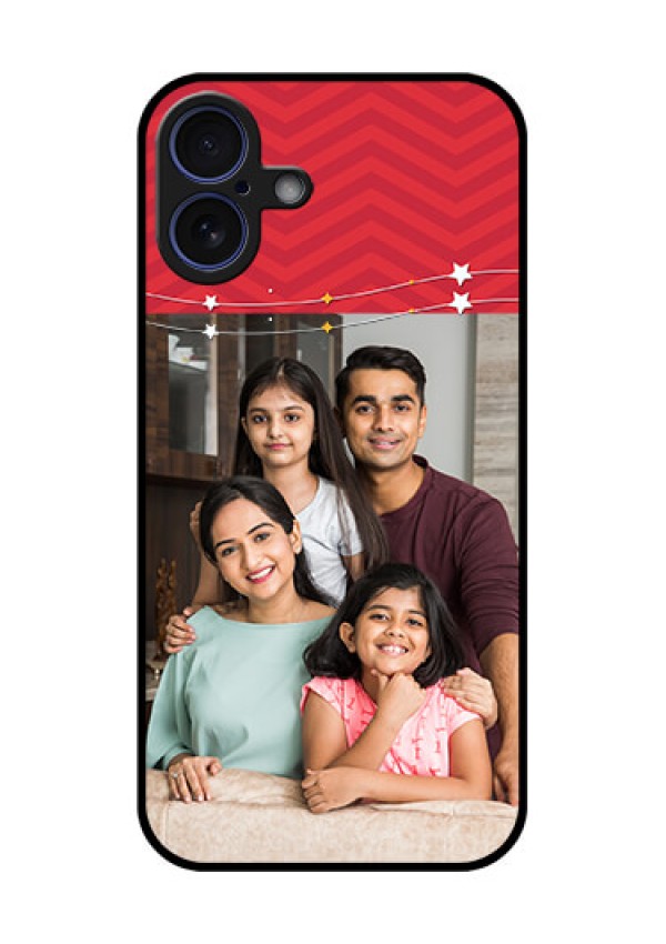 iPhone 16 Plus Custom Glass Phone Case - Happy Family Design