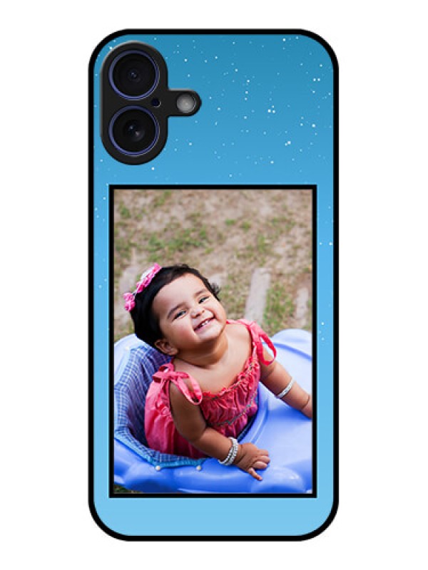 Custom iPhone 16 Plus Custom Glass Phone Case - Wave Pattern Colorful Design