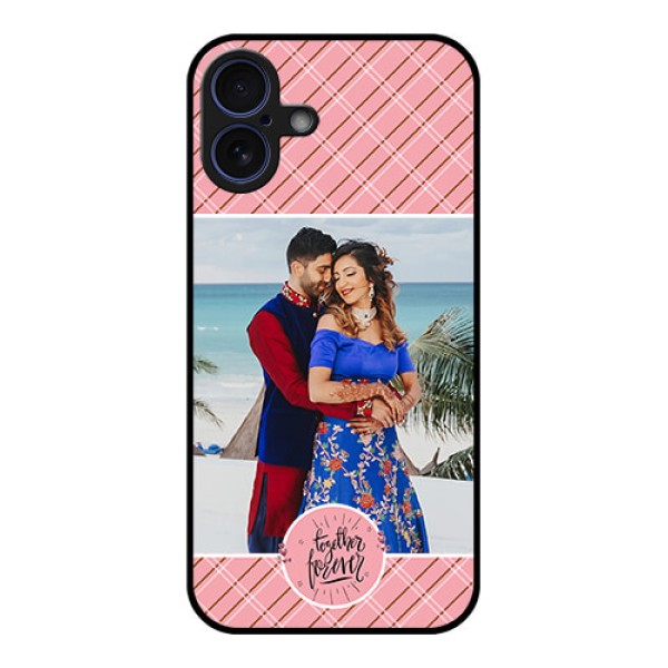 iPhone 16 Plus Custom Glass Phone Case - Together Forever Design