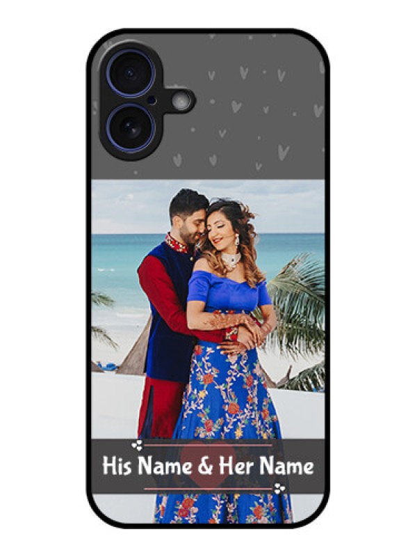 Custom iPhone 16 Plus Custom Glass Phone Case - Buy Love Design With Photo Online
