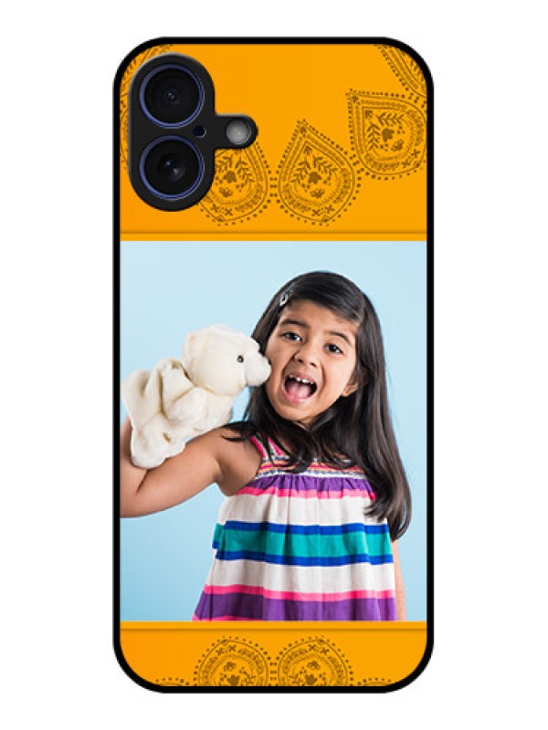 Custom iPhone 16 Plus Custom Glass Phone Case - Photo Wedding Design