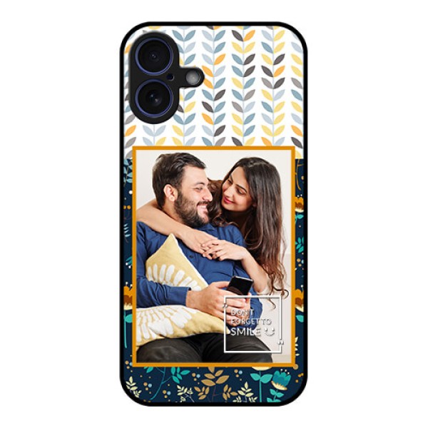 iPhone 16 Plus Custom Glass Phone Case - Pattern Design