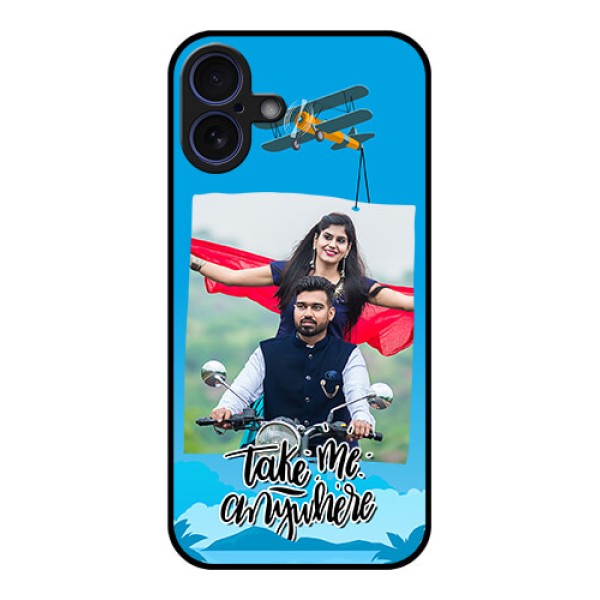 iPhone 16 Plus Custom Glass Phone Case - Traveller Design