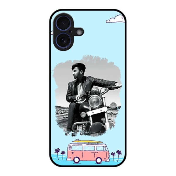 iPhone 16 Plus Custom Glass Phone Case - Travel and Adventure Design iPhone 16 Plus Custom Glass Phone Case - Travel and Adventure Design