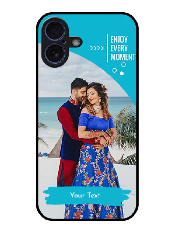 Custom iPhone 16 Plus Custom Glass Phone Case - Happy Moment Design