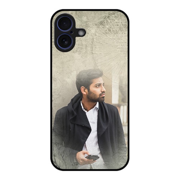 iPhone 16 Plus Custom Glass Phone Case - With Vintage Design