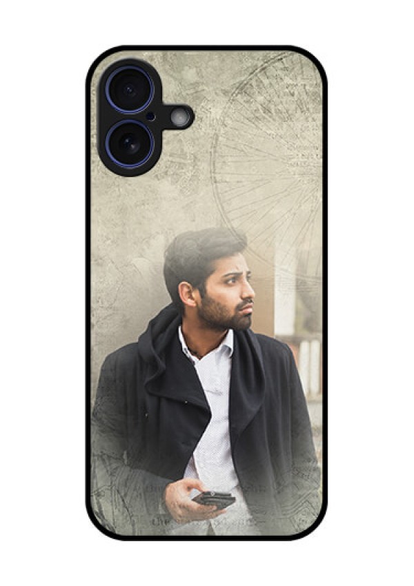 iPhone 16 Plus Custom Glass Phone Case - With Vintage Design