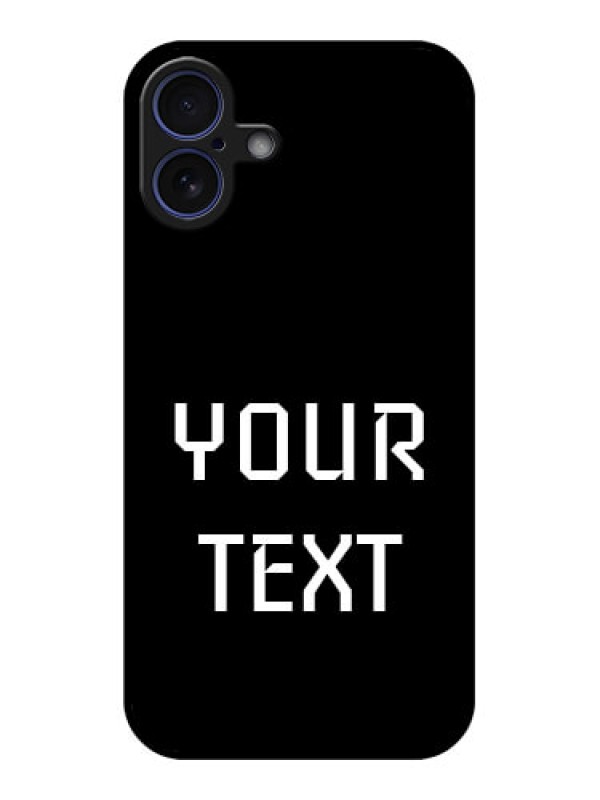 Custom iPhone 16 Plus Custom Glass Phone Case - Your Name Design