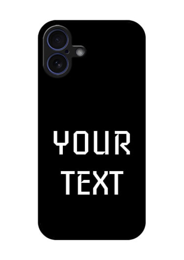 iPhone 16 Plus Custom Glass Phone Case - Your Name Design
