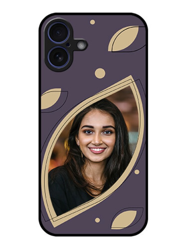 Custom iPhone 16 Plus Custom Glass Phone Case - Falling Leaf Design