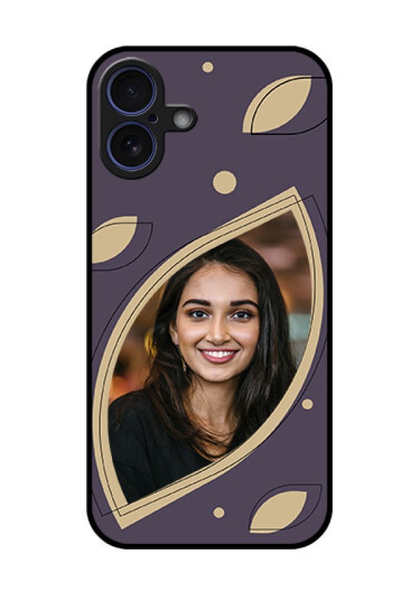 iPhone 16 Plus Custom Glass Phone Case - Falling Leaf Design