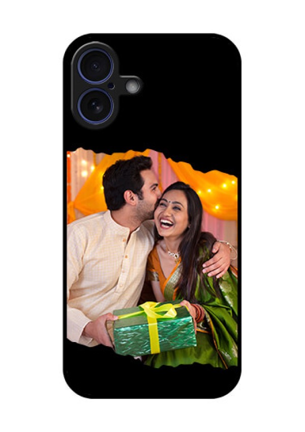 iPhone 16 Plus Custom Glass Phone Case - Tear - Off Design
