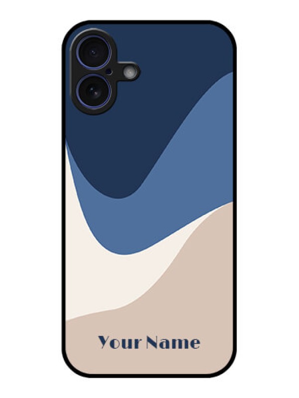 Custom iPhone 16 Plus Custom Glass Phone Case - Abstract Drip Art Design