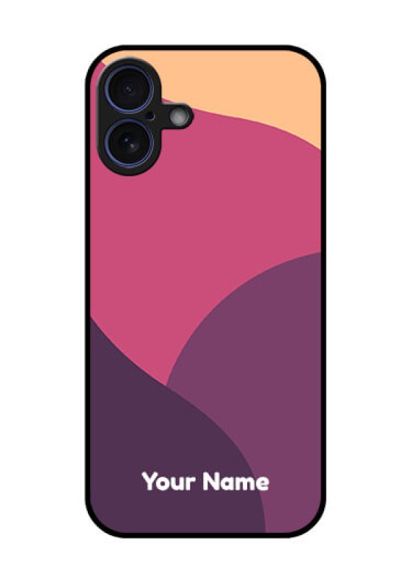 iPhone 16 Plus Custom Glass Phone Case - Mixed Multi - Colour Abstract Art Design