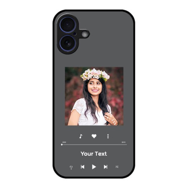 iPhone 16 Plus Custom Glass Phone Case - Play The Music Design