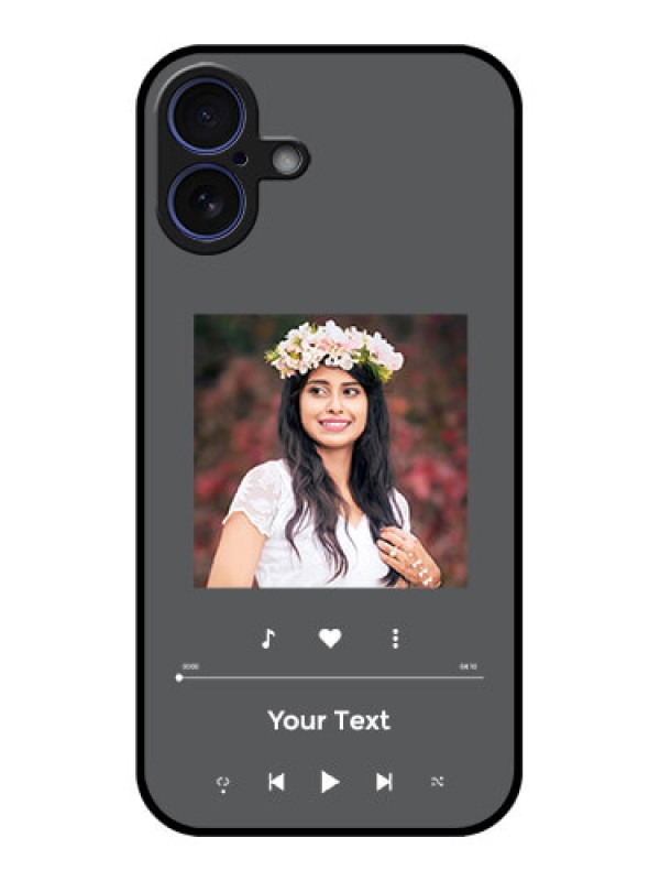 Custom iPhone 16 Plus Custom Glass Phone Case - Play The Music Design